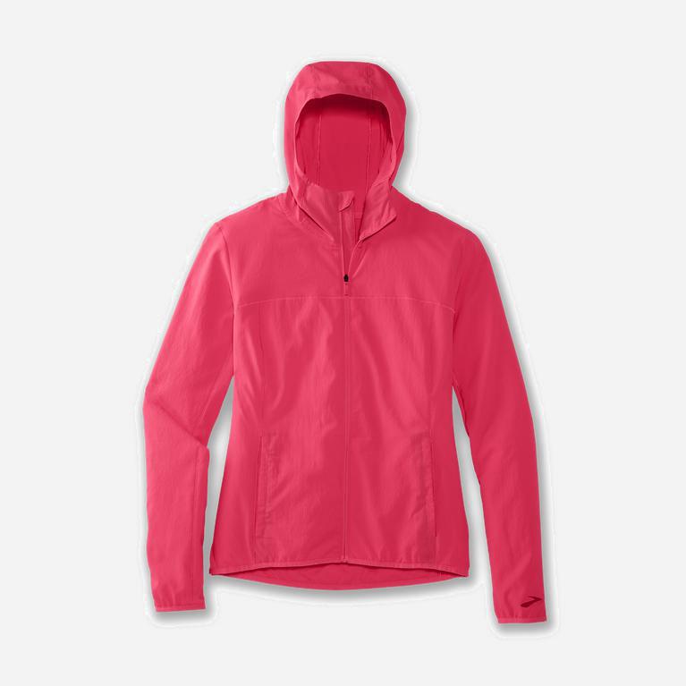 Brooks Canopy NZ - Women's Running Jackets - Fluoro Pink (48137-VSZP)